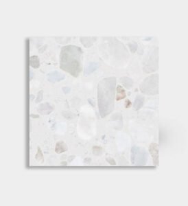 white epoxy terrazzo