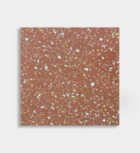 red white yellow inorganic terrazzo