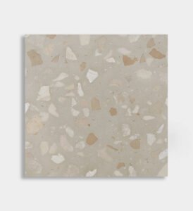beige white inorganic terrazzo