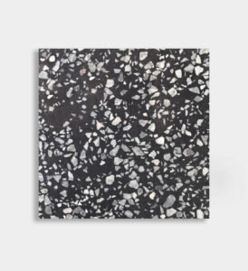 black gray white inorganic terrazzo
