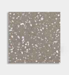 beige white inorganic terrazzo