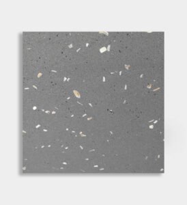 gray seashell inorganic terrazzo
