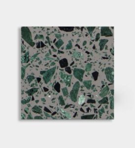 gray green epoxy terrazzo