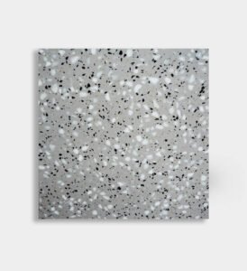 white gray black epoxy terrazzo