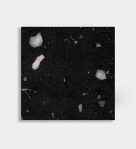 black white epoxy terrazzo