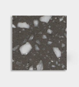 gray white epoxy terrazzo