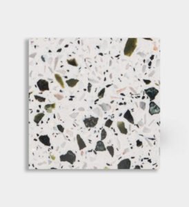 green white pink epoxy terrazzo