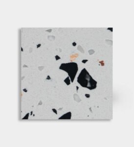 black white pink epoxy terrazzo