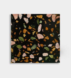black green yellow pink epoxy terrazzo
