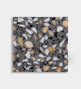 gray white beige black epoxy terrazzo