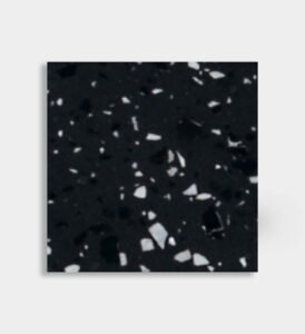 black white inorganic terrazzo
