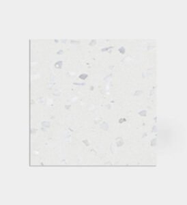 white gray inorganic terrazzo