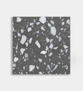white gray marble inorganic terrazzo