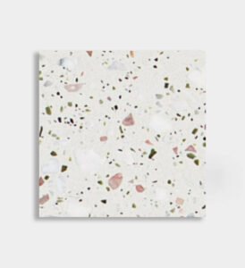 red white green inorganic terrazzo