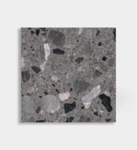gray black white inorganic terrazzo