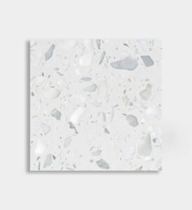 white jade marble inorganic terrazzo