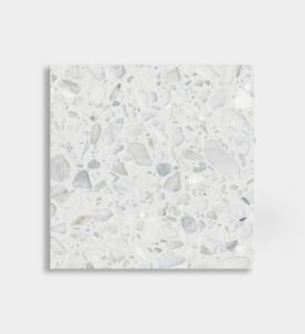 white marble inorganic terrazzo